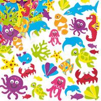 Super Sealife Foam Stickers (Per 3 packs)