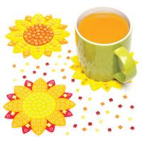 Sunflower Mosaic Coaster Kits (Pack of 6)