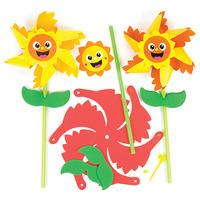 sunflower windmill kits pack of 6