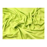 Superbright Plain Stretch Jersey Dress Fabric Citrus Yellow Green