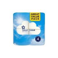 Superdrug Toilet Tissue 4 Pack 2ply