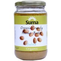 suma crunchy organic peanut butter salted 340g