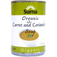 suma organic carrot coriander soup 400g