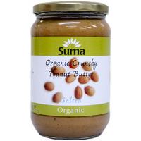 suma crunchy organic peanut butter salted 700g