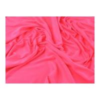 superbright plain stretch jersey dress fabric flo pink