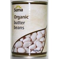 Suma Organic Butter Beans - 400g