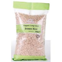 Suma Prepacks Organic Brown Long Grain Rice - 750g
