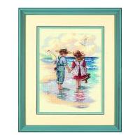 Sunset Counted Cross Stitch Kit Holding Hands