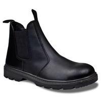 supertouch size 10 dealer boots leather pull on design with safety