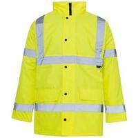 supertouch xxxxlarge high visibility standard parka with 2 way zip