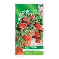 Suttons Pepper Sweet Seeds F1 Redskin Mix