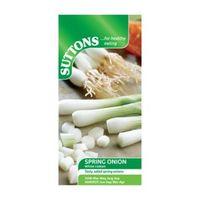 Suttons Salad Onion Seeds White Lisbon Mix