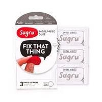 sugru mouldable glue snow white 3 pack