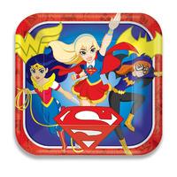 Superhero Girls Paper Party Plates