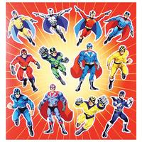 Superhero Stickers Multibuy x 8