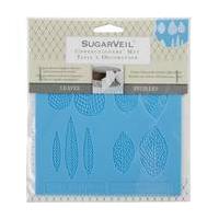 SugarVeil Leaf Toppers Confectioners\' Mat 14.5 x 14.5 cm