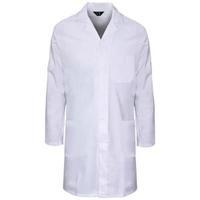 SuperTouch Large Lab Coat Polycotton with 3 Pockets White 57003