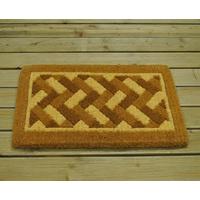 super thick herringbone chelsea coir doormat by gardman