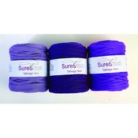 SureStitch Salvage Yarn. Purples. Pack of 3