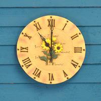 sunflower wall clock by gardman