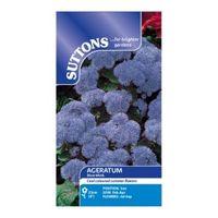 Suttons Ageratum Seeds Blue Mink Mix