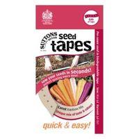 suttons seed tapes carrot seed tape rainbow mix