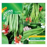 Suttons Bean Seeds Super Trio Mix