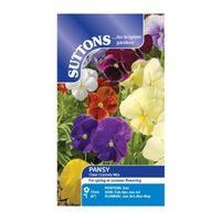 Suttons Pansy Seeds Clear Crystals Mix