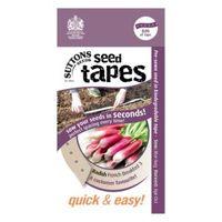 Suttons Seed Tapes Radish Seed Tape French Breakfast Mix