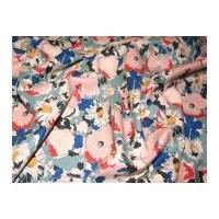 Summer Floral Print Cotton Lawn Dress Fabric