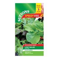 Suttons Speedy Veg Leaf Salad Seeds Spicy Mix