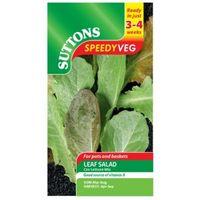 Suttons Speedy Veg Leaf Salad Seeds Cos Lettuce Mix