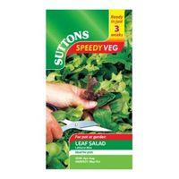 Suttons Speedy Veg Leaf Salad Seeds Lettuce Mix