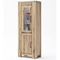 sussex display cabinet solid wild oak right side with led light