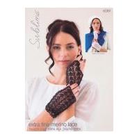 Sublime Ladies Mitts Wrist Warmers Extra Fine Merino Knitting Pattern 6089 Lace