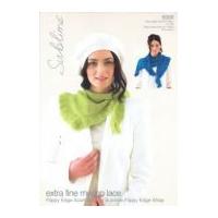 Sublime Ladies Scarf & Wrap Extra Fine Merino Knitting Pattern 6088 Lace