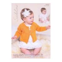 Sublime Baby Cardigans Cashmere Merino Silk Knitting Pattern 6053 DK