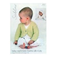 sublime baby cardigan hat cashmere silk merino knitting pattern 6034 4 ...