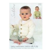 Sublime Baby Jacket & Sweater Cashmere Silk Merino Knitting Pattern 6032 4 Ply