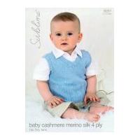 Sublime Baby Tank Top Cashmere Silk Merino Knitting Pattern 6031 4 Ply