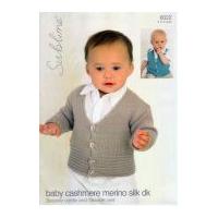 Sublime Baby Cardigan & Waistcoat Cashmere Merino Silk Knitting Pattern 6019 DK