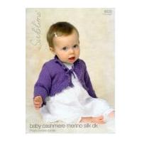 Sublime Baby Cardigan Cashmere Merino Silk Knitting Pattern 6020 DK