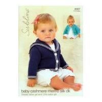 Sublime Baby Cardigans Cashmere Merino Silk Knitting Pattern 6007 DK