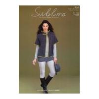 Sublime Ladies Cape Luxurious Tweed Knitting Pattern 6108 Aran