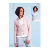 Sublime Ladies Waistcoat & Jacket Extra Fine Merino Knitting Pattern 6093 DK