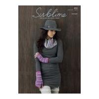 Sublime Ladies Snood & Wrist Warmers Superfine Alpaca Crochet Pattern 6112 DK