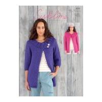 Sublime Ladies Jackets Lola Knitting Pattern 6125 Super Chunky