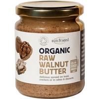 sun seed organic raw walnut butter 250g