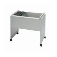 suspension filing trolley a4foolscap grey steel capacity 120 files