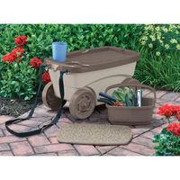 Suncast Garden Trolley Stool Scooter